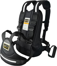 Child Motorcycle Harness Adjustable with Two Handles, Breathable Material in Bla