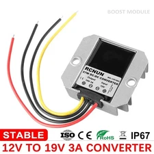 DC DC Boost Converter 12V to 19V 3A 57W Step-Up Power Supply Car Laptop Tools