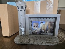 BANKSY Walled Off Hotel Tower Handmade Mixed Media Frame in hand ready to ship!