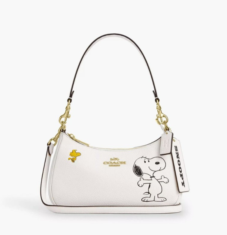 COACH x PEANUTS Teri Shoulder Bag Snoopy Chalk Multi CBJ76 Outlet Free shipping