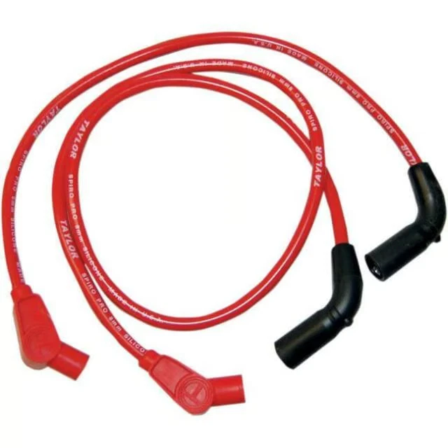 Sumax 8mm Custom Colored Plug Wires - Red Motorcycle Street Bike S20236 - Image 2 of 4