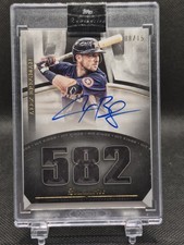 Alex Bregman 2021 Topps Luminaries Hit Kings Auto HK-ABR /15 On Card Encased