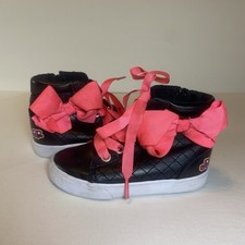 Nickelodeon JoJo Siwa Girls Size 6.5 Black High Top Sneakers Shoes