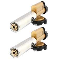 2 Pcs Flame Gun Welding Machine Cooking Blow Lighter Camping BBQ Tool