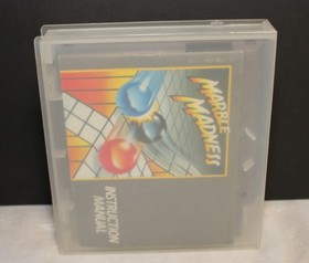 MARBLE MADNESS Cartridge Manual Storage Nintendo Entertainment NES Tested WORKS