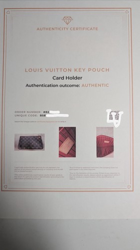 Louis Vuitton Key Pouch Card Holder Hot Pink with Certificate - Picture 13 of 13