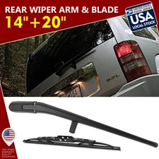 One Pair 14''+20'' Windshield Rear Wiper Arm & Blade OEM QUALITY Replace Set