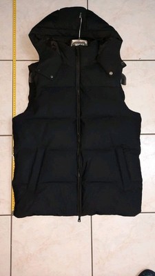Technische Stoffweste aus Gänsedaunen Navy Blau Boggi Milano
