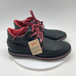 Camper Beetle Chukka Boots Shoes Mens 7 US 40 EU Black Red‎ Leather Lightweight Amazon.com | Camper Men main image 3