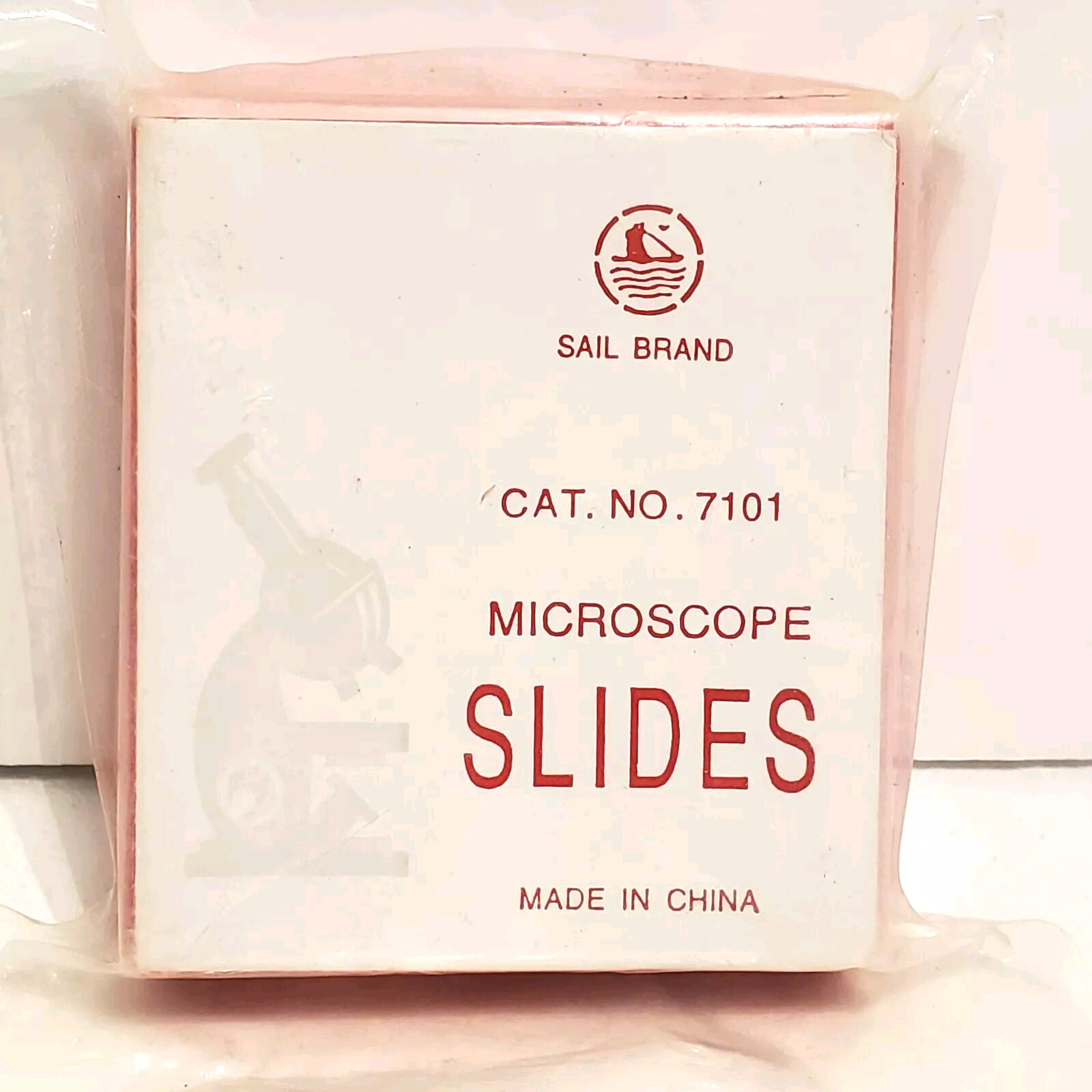Sail Brand Microscope Slides Ground Edges Cat. No. 7101 (50 pcs) Sealed