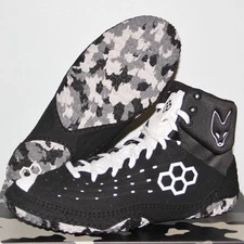 Rudis SF Tbilisi 2.0 Wrestling Shoes Men's 9.5 Black White Boxing MMA Combat