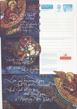 GB Stamps Aerogram / Air Letter APS 139 - 1st NVI Xmas / Christmas, angels 1999