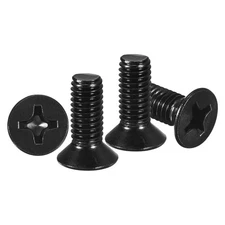 Countersunk Head Bolts M5-0.8x12 25Pcs Stainless Steel for Home Black