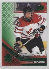 2022 Team Canada Juniors Prospectus Momentous Electric Green /49 Natalie Spooner