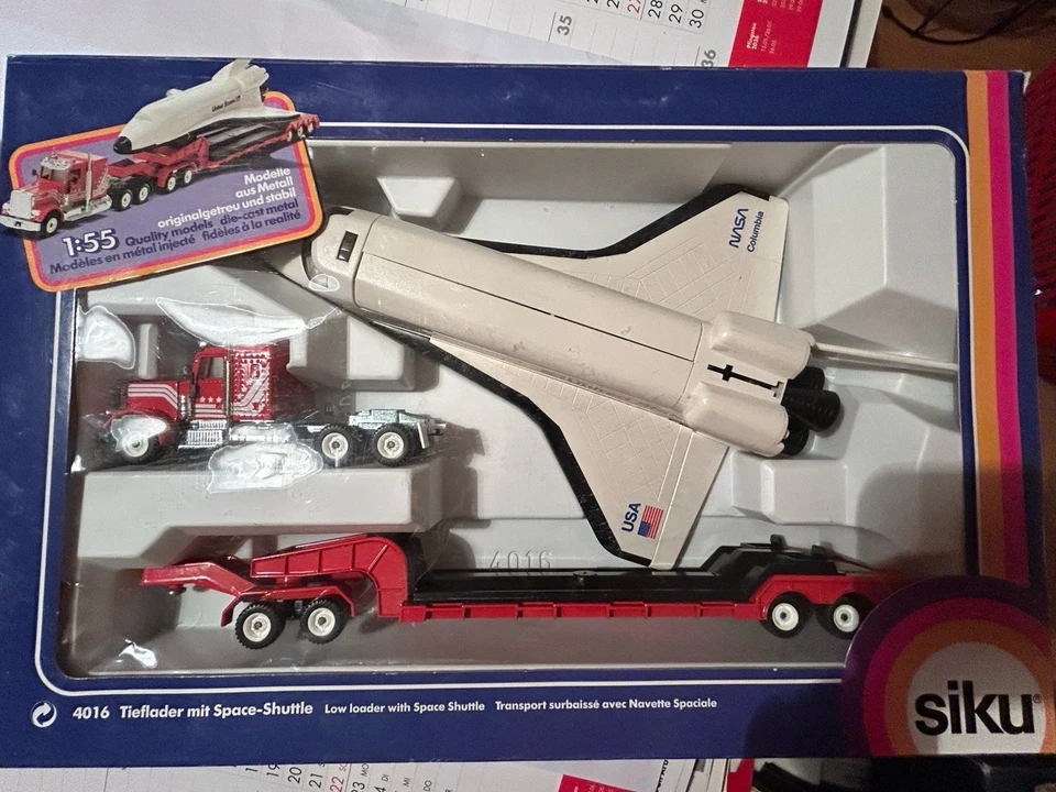 Siku Tieflader mit Spaceshuttle 1:55 In OVP Made In Germany Selten Rar Sammler - Bild 2 von 3