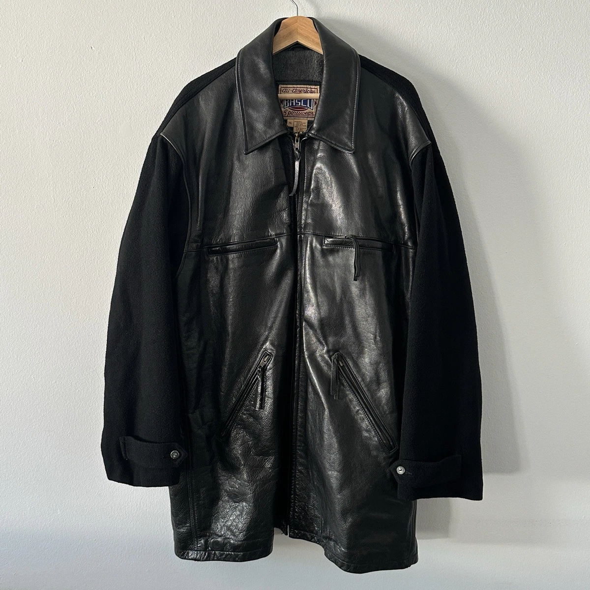 Grunge Leather Vintage Outerwear Coats & Jackets for Men for sale