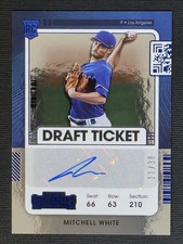 2021 Panini Contenders Rookie Draft Ticket Blue #193 Mitchell White 11/30 RC