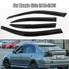 For Honda Civic Sedan 4 Door 2001-2005 Window Visors Vents Rain Guard Deflectors