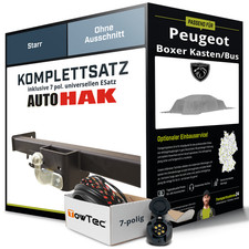 Für PEUGEOT Boxer Kasten/Bus Typ 244 Anhängerkupplung starr +eSatz 7pol uni. 01-