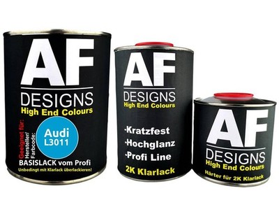 FÜR Audi L3011 Azul Firenze 2,5L Autolack Set Klarlack Härter
