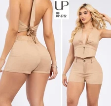 100% Original Colombian Set. Conjunto Shorts- Top. Size:  M