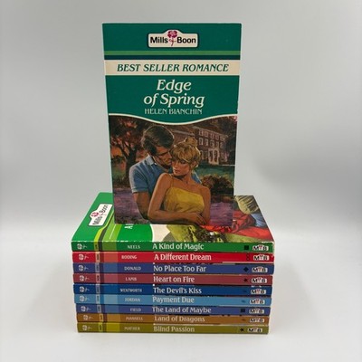 Mills & Boon Book Bundle x 10 Vintage Romance Paperbacks Love Stories M&B 1990s