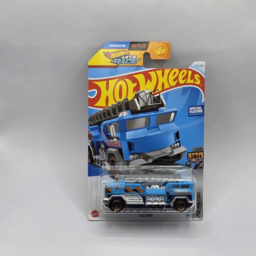 Hot Wheels 2024 Mainline L Case HW Metro 5-Alarm Blue HW Lets Race #125