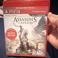 Ubisoft Assassin's Creed III Greatest Hits PS3 2012 M NTSC-U/C Manual