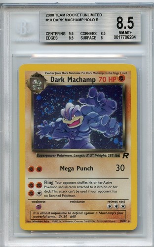 Dark Machamp (Unlimited) graded BGS 8 for sale on eBay