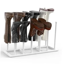 Boot Rack, 19.5 Inches Boot Rack Organizer Tall Boots, Stainless 1 Pack White