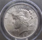 1924 "P" Peace SILVER Dollar $1 PCGS MS64 #117 Uncirculated BU Unc ECC&C, Inc.