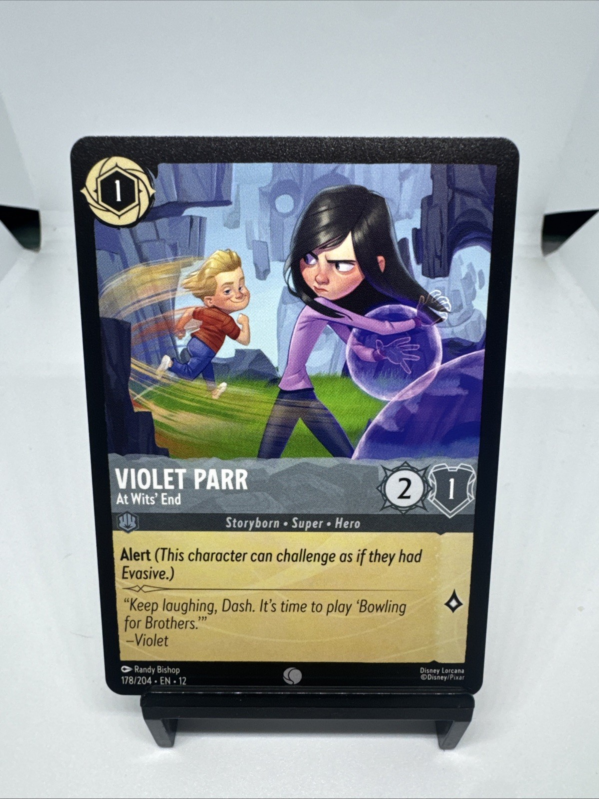 Disney Lorcana Wilds Unknown Violet Parr At Wits' End 178/204