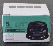 G200 Magnetic Suction Ultra-Portable LED Speaker Phone Stand Wireless Orange