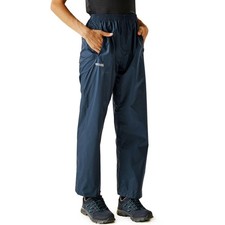 Regatta Women's Pack-it Overtrousers, Waterproof & Breathable, Navy, S, S 