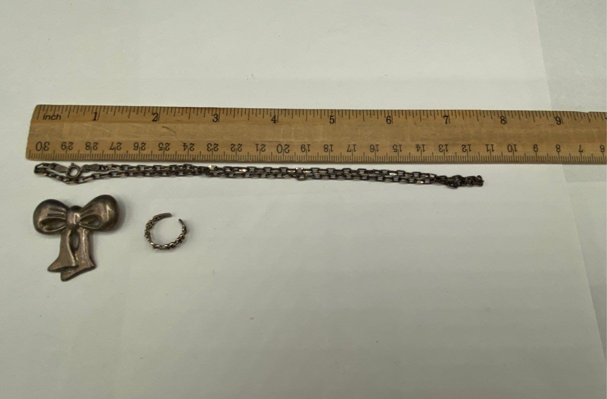 Sterling Silver Assorted Jewelry Bundle 3pcs. 12.… - image 9