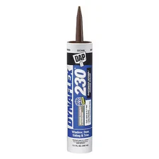 Dap 70798-18418 Acrylic Latex Elastomeric Sealant, 10 Oz, Cartridge, Brown,