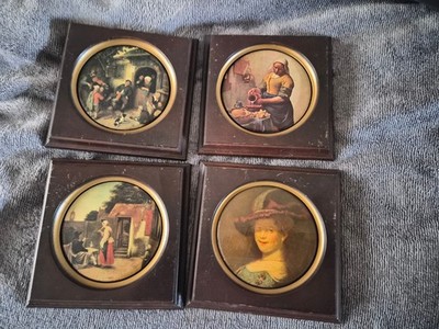 Set of 4 6x6 Historic Art paintings 1600 series
