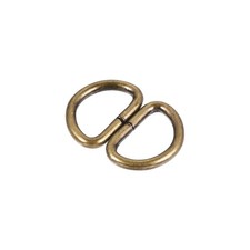 Metal D Ring 0.39" 10mm D-Rings Buckle for Hardware DIY Bronze Tone 50pcs