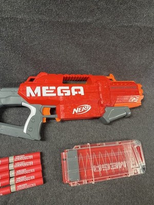 NERF Mega Motostryke Motorized 10 Dart Blaster - Red W/10 Accustrike Darts