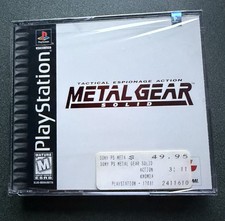 Metal Gear Solid PS1 PlayStation 1 Black Label 2 Disc Sealed - Never Opened