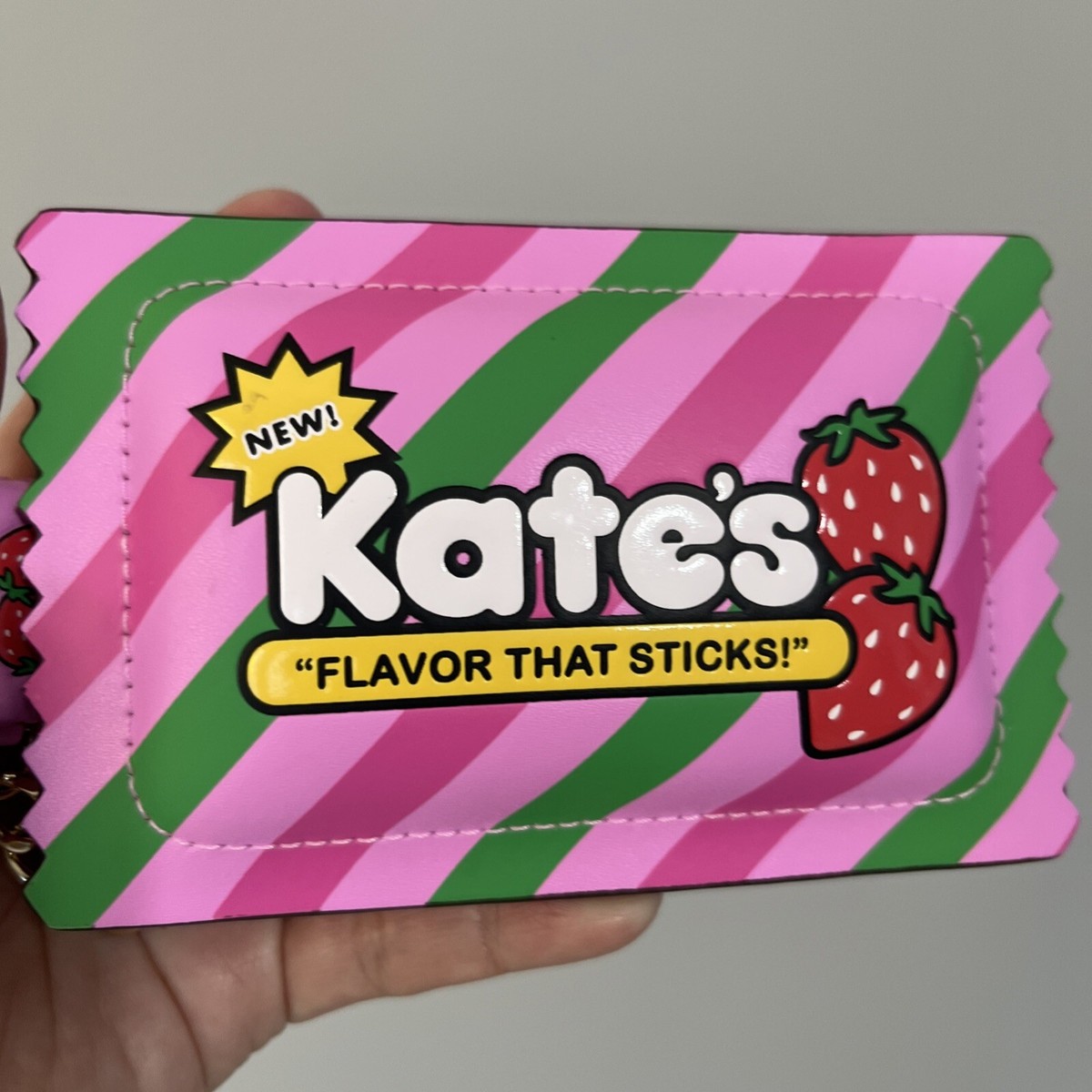 New Kate Spade Bubble Gum 3D Small Card Holder Pink Multi | eBay