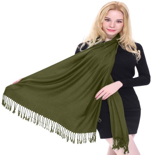 Solid Color Design Shawl Scarf Wrap Stole Throw Shawls Pashmina CJ Apparel *NEW* - Picture 20 of 756
