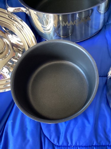 Magma Stainless Steel + Magnetic Induction Set of 4 Pans - NO Handle - Pre-owned - Picture 3 of 15