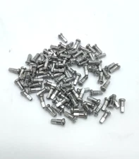 DT Swiss 12mm Standard Alloy Nipples 14g (2.0mm) - Silver - 100 pieces - $10.49