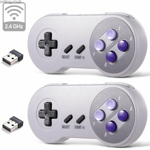 2PCS Wireless/Wired SNES USB Controller Joystick Gamepad for PC MAC Raspberry Pi - Picture 8 of 60
