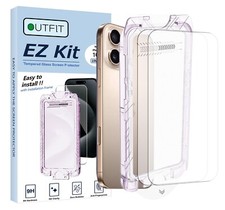 iPhone 16 Pro Screen Protector,Premium 9H Tempered Glass with Install kit 2 pc