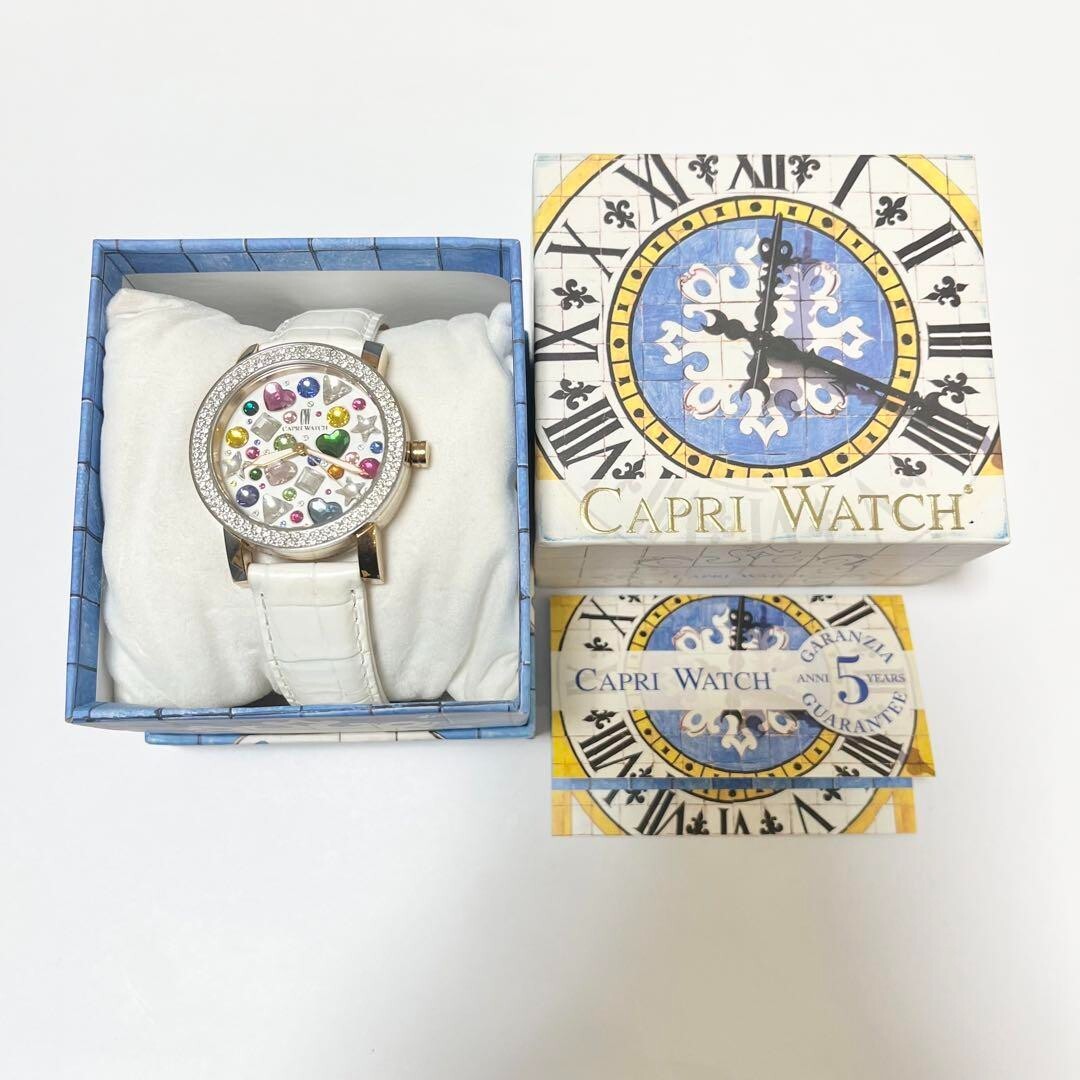CAPRI WATCH, Rhinestone, Watch, with Box, Heart, Star, From CAPRI WATCH, Rhinestone, Watch, with Box, Heart, Star, From
