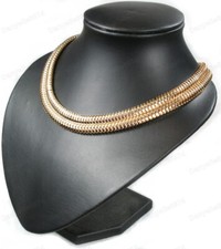 18" BLING HIP HOP thick WIDE CHAIN NECKLACE big gold fashion jewellery COLLAR