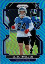 2021 Panini Prizm Light Blue Parallel #422 Elijah Molden Tennessee Titans RC