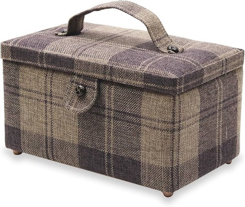 D&D Sewing Basket Kit - Sewing Basket Organizer Brown Locks - Picture 2 of 9